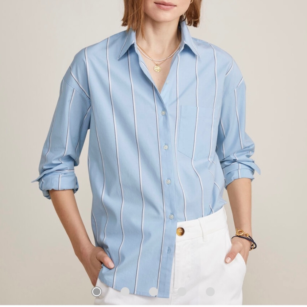 Vineyard Vines Oversized Poplin Button-Down